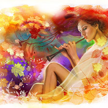 Схема вышивки «осенняя фантазия»