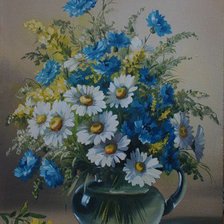 Схема вышивки «полевые цветы»