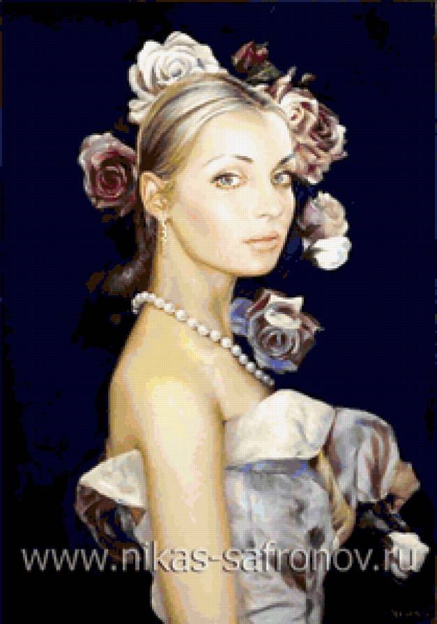 никас сафронов - балерина, розы - предпросмотр