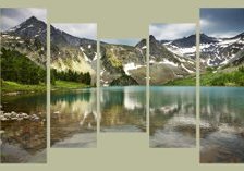 Схема вышивки «горы»