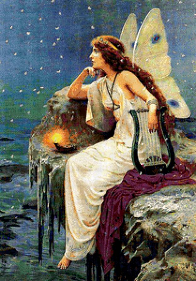 Эльф - картина, сказочное - предпросмотр