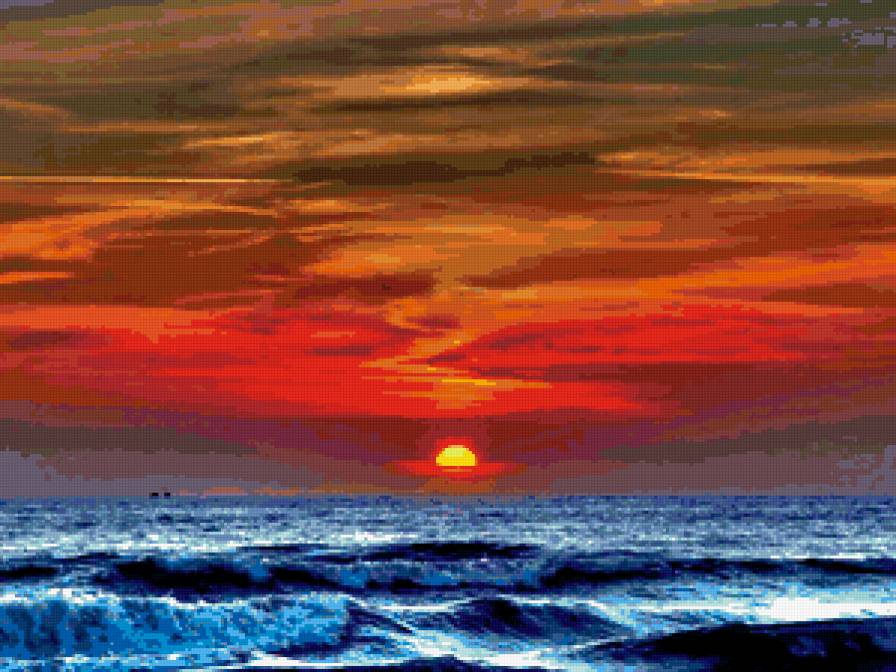 ЗАКАТ НАД МОРЕМ - предпросмотр