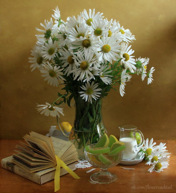 Ромашки - натюрморт, цветы - оригинал