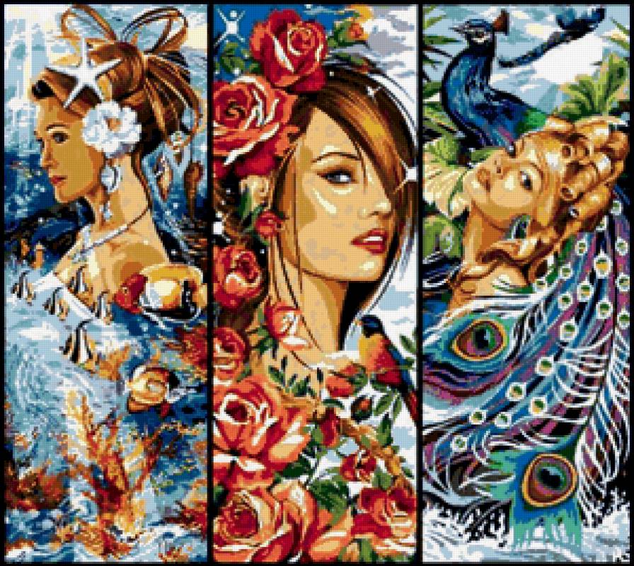 Девушки - трио, девушки - предпросмотр