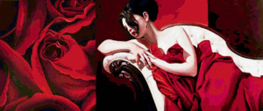 Девушка. - роза, девушки - предпросмотр