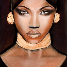 Схема вышивки «Девушка.»