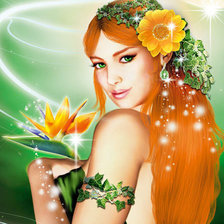 Схема вышивки «Девушка.»