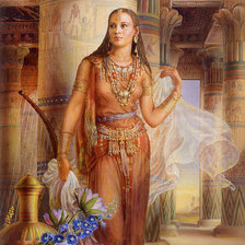 Схема вышивки «Девушка.»