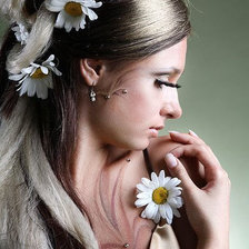 Схема вышивки «Девушка.»