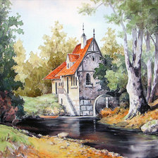 Схема вышивки «мельница»