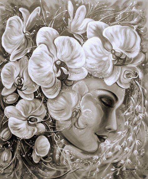 Мир женщины-загадочный - красота женщины, образ, музыка белых орхидей, женщины мира - оригинал