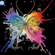 Схема вышивки «Бабочка»