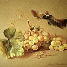 Схема вышивки «виноград»