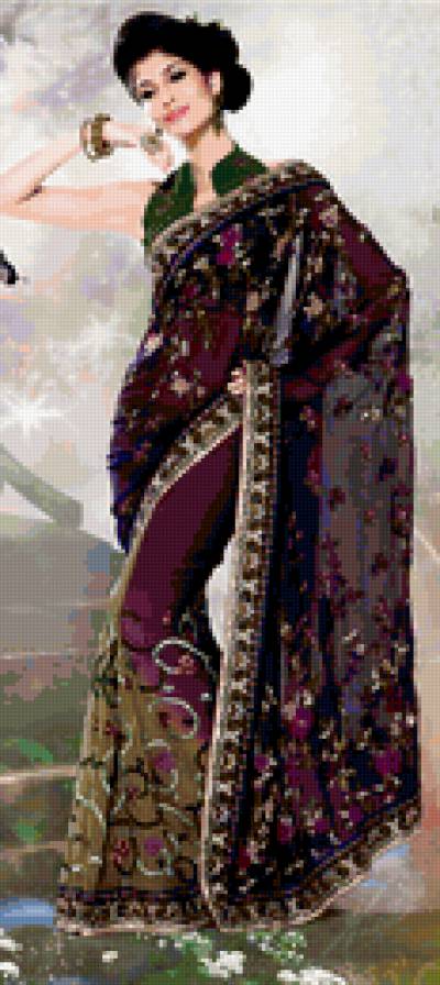 индийское сари - индианка, индия, девушка, красота - предпросмотр