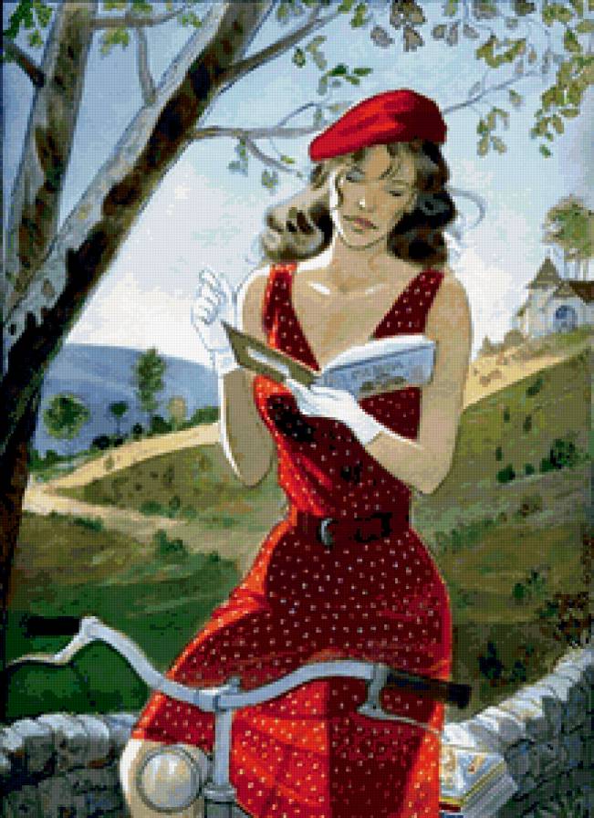 Девушка-картина - девушки - предпросмотр