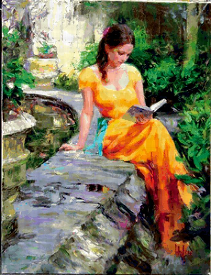 Девушка-картина - девушки - предпросмотр