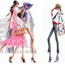 Схема вышивки «Models»