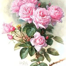 Оригинал схемы вышивки «букет роз» (№276757)