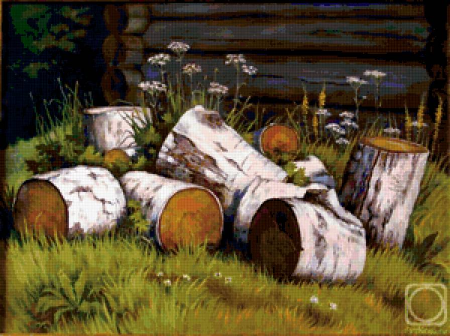 дровишки.... - натюрморт - предпросмотр