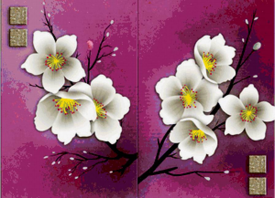 Цветение - весна, картина, цветы - предпросмотр