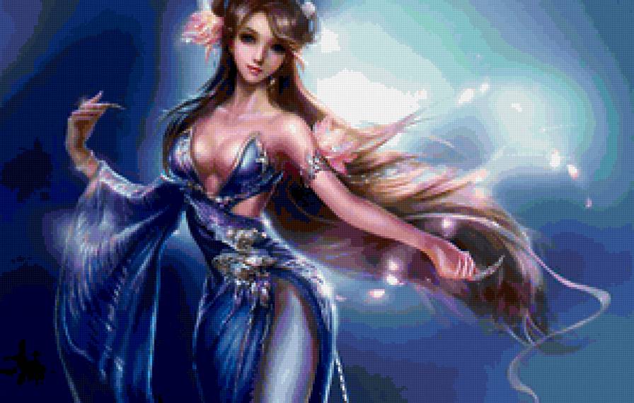 девушка фэнтази - фэнтази - предпросмотр