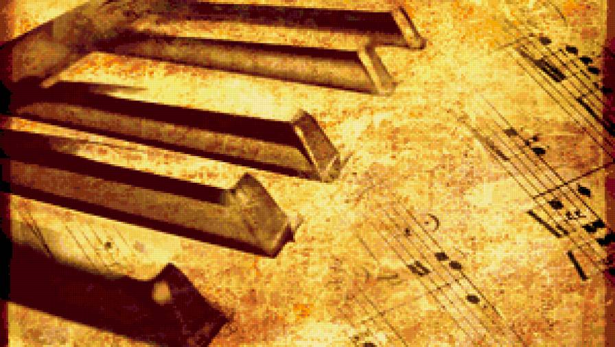 Музыка души - ноты, фортепиано, аккорды, клавиши, пианино - предпросмотр