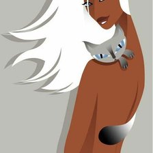 Схема вышивки «Девушка.»