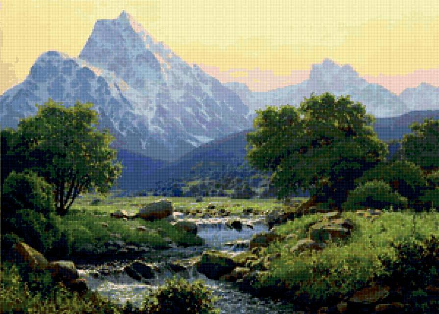 горный пейзаж - предпросмотр