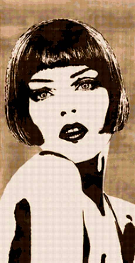 Девушка. - девушки, рэтро - предпросмотр