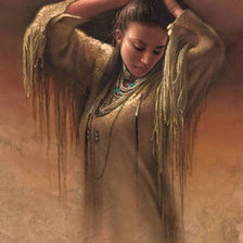 Схема вышивки «Индианка»