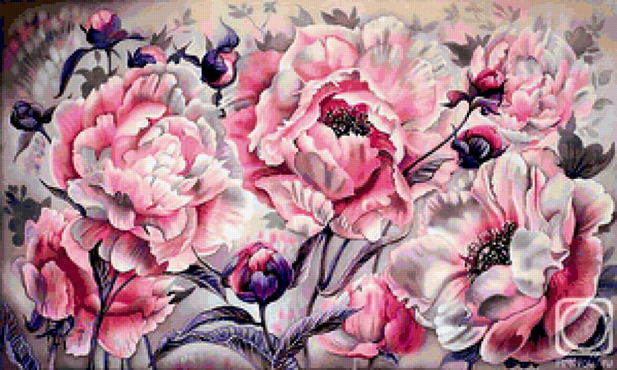 ЦВЕТЫ - картина, маки, цветы, природа, букет, композиция - предпросмотр