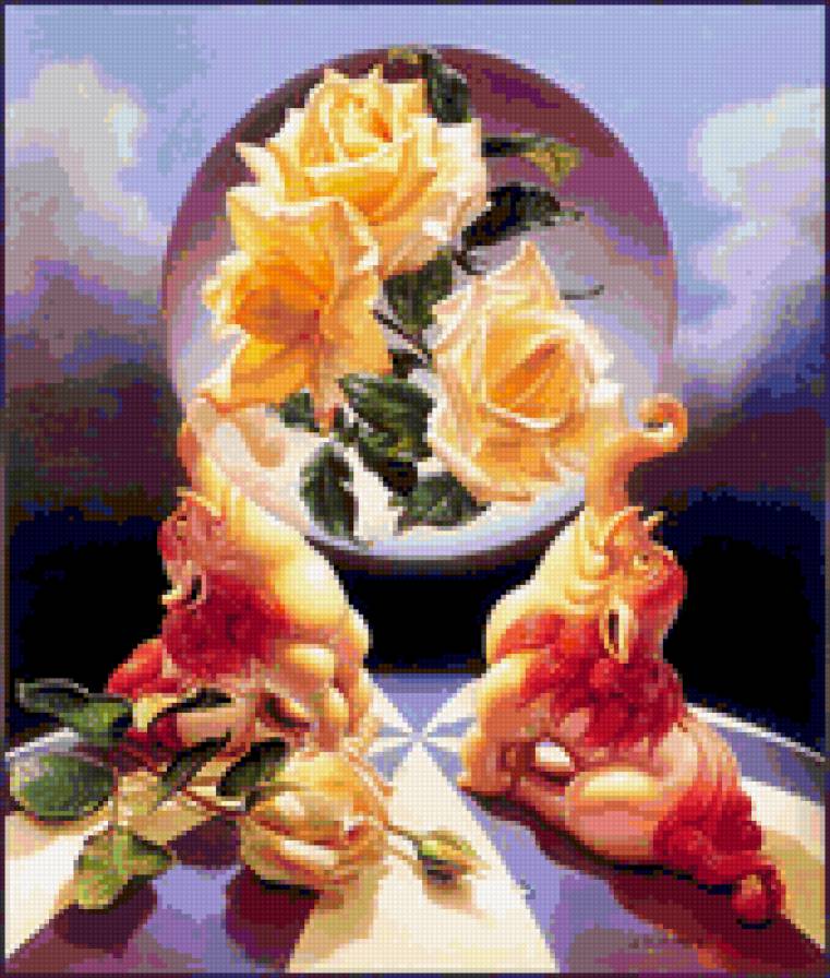 Шар - цветы - предпросмотр