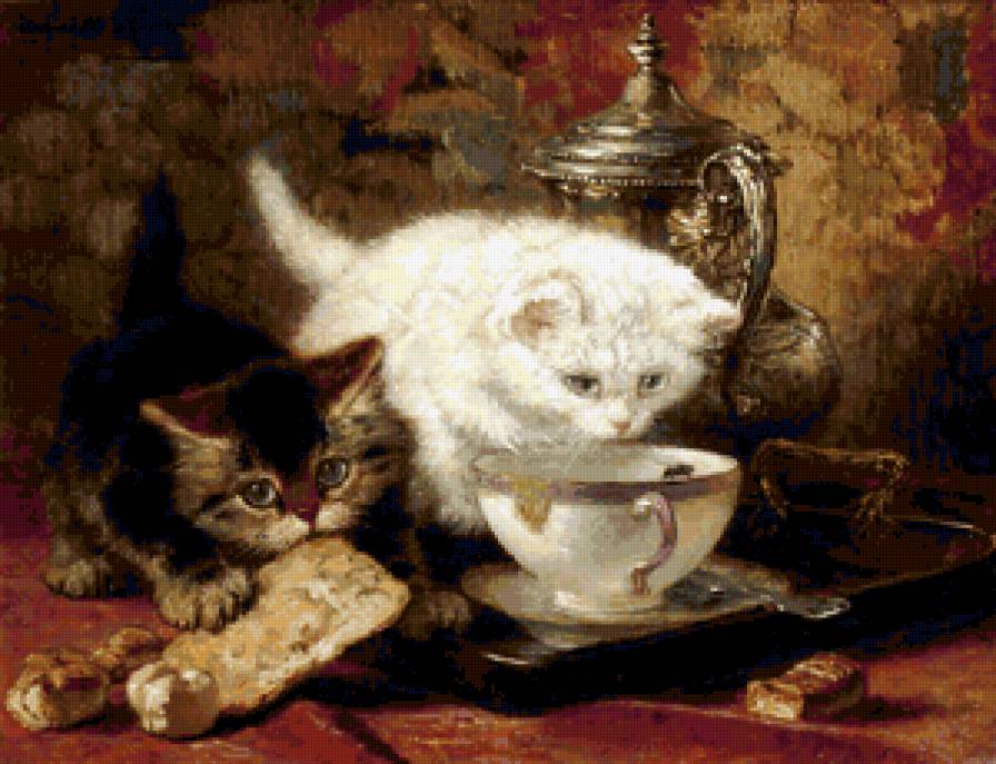 Котята - котята, натюрморт - предпросмотр