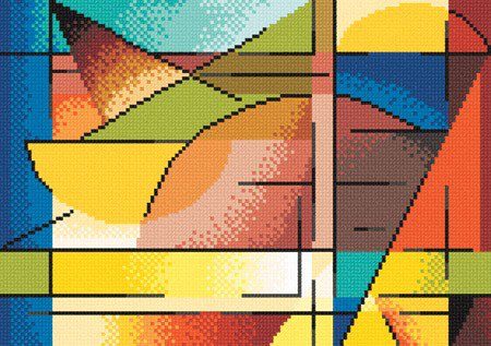 фигуры - абстракция, геометрия - оригинал