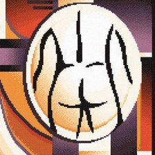 Схема вышивки «он»