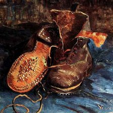 Оригинал схемы вышивки «Ван Гог. Пара ботинок» (№279082)