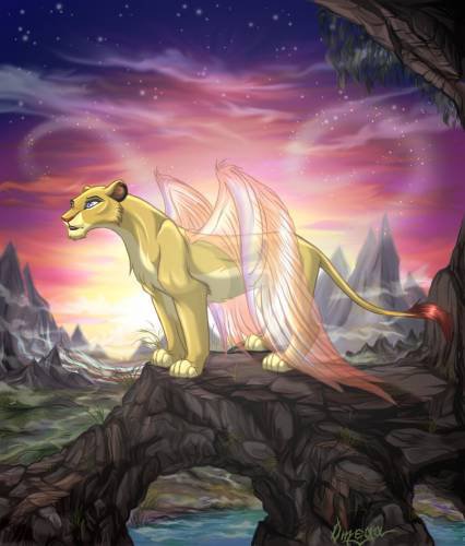 львица ангел - мультяшки - оригинал