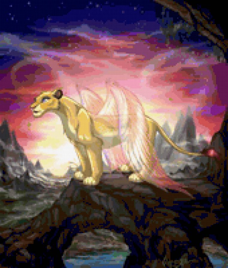 львица ангел - мультяшки - предпросмотр