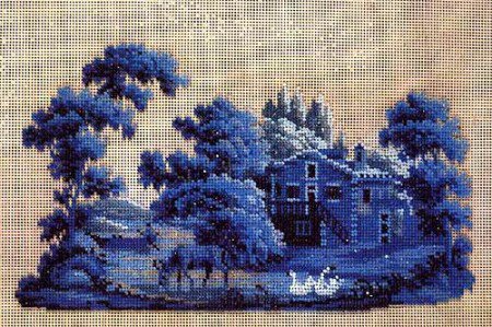 старинній голубой пейзаж - оригинал