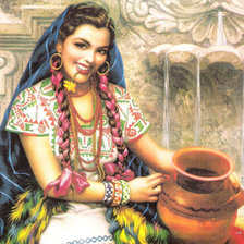 Схема вышивки «мексиканская красавица»