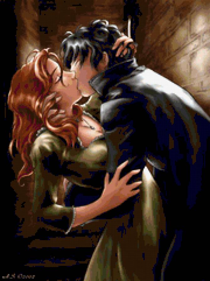 вампиры - вампир, поцелуй - предпросмотр