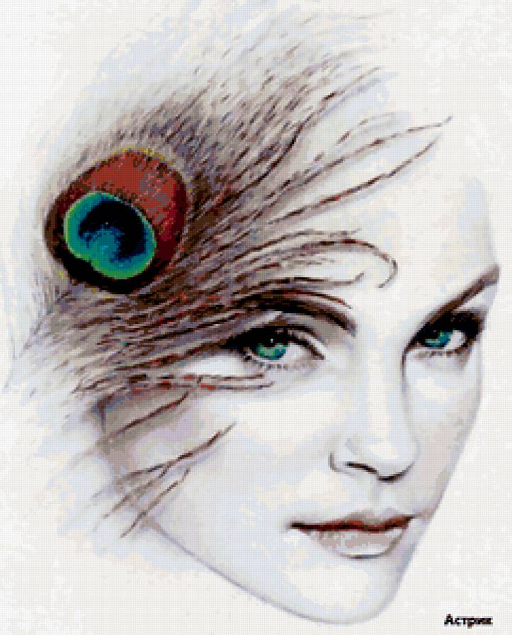 Мудрый взгляд - женский образ, красота женщины, женщины мира, взгля павлина - предпросмотр