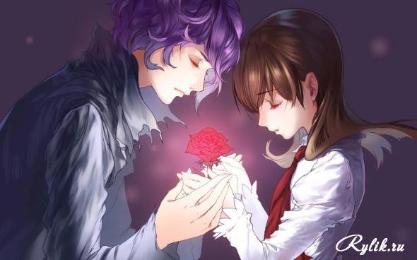 №279934 - пара, двое, цветок, роза - оригинал