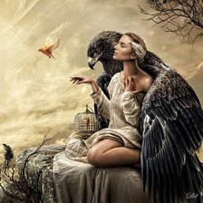 Девушка и орел