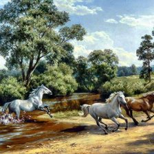 Схема вышивки «лошади»