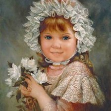 Схема вышивки «девочка»