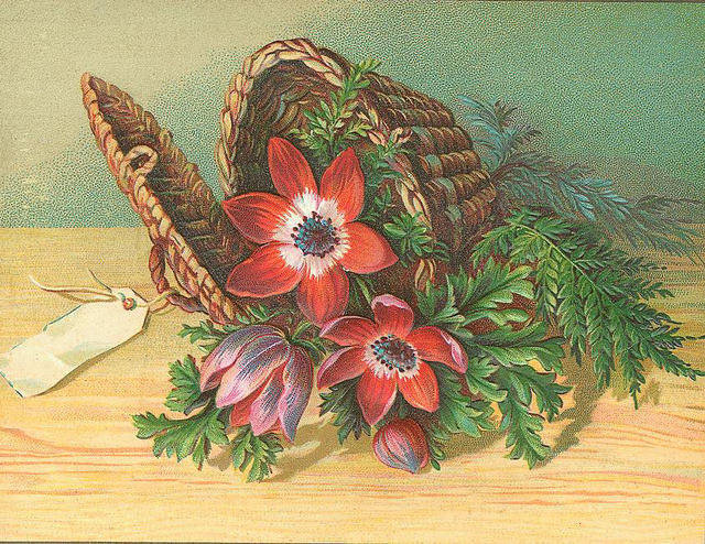 цветы в корзине - оригинал