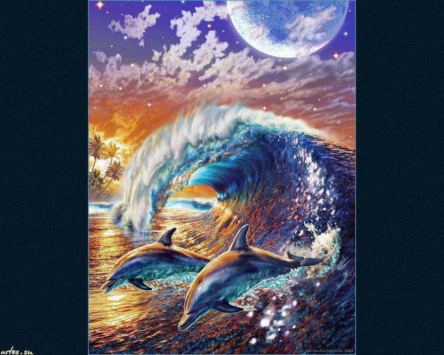 №281169 - дельфины - оригинал