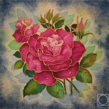 Схема вышивки «роза»