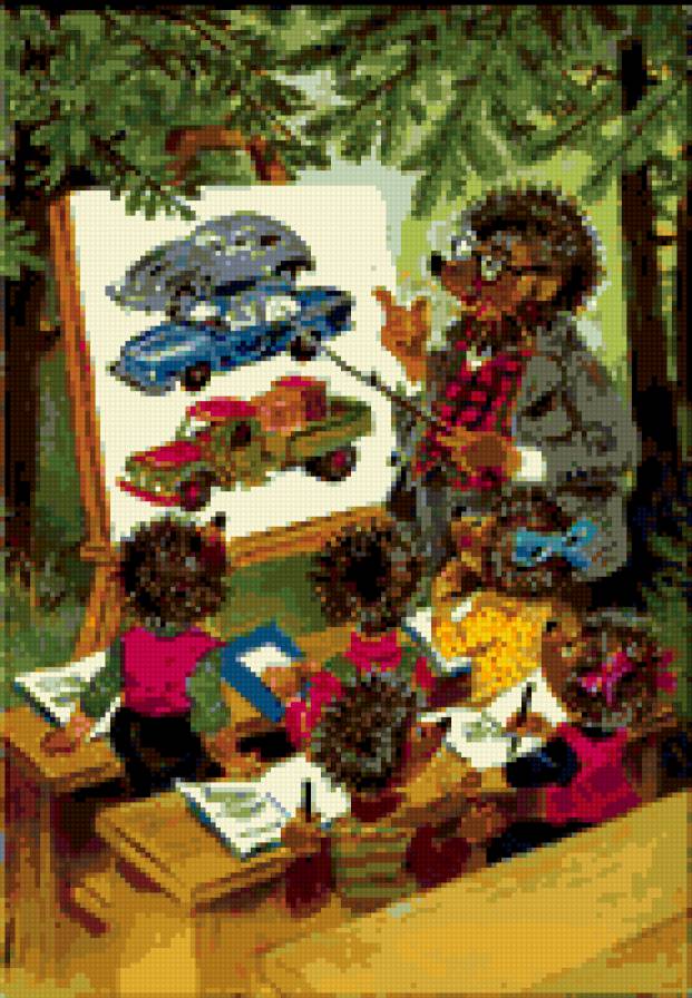 ШКОЛА - ежи - предпросмотр